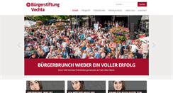 Desktop Screenshot of buergerstiftung-vechta.de
