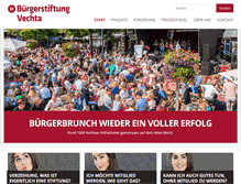 Tablet Screenshot of buergerstiftung-vechta.de